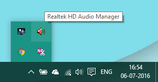 Realtek HD Audio Manager