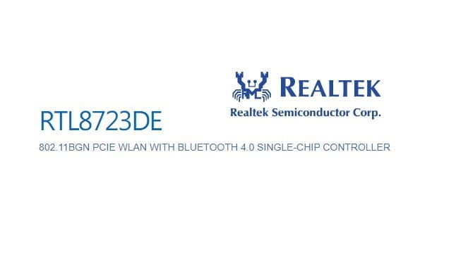 realtek rtl8723de 802.11b/g/n pcie adapter